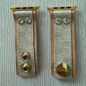Spark*L Skinny Band GG Gold and Cream Watch Band Size 1